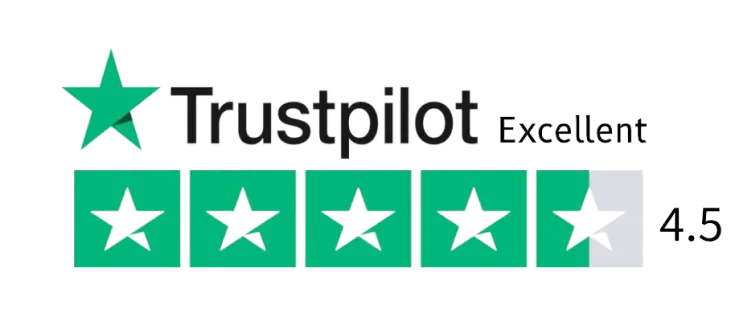 Trustpilot rating 4.4 out of 5